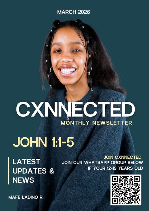 March 2026 newsletter cover featuring smiling young woman with braided hair against teal background